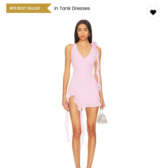 REVOLVE Myla Ruffle Mini Dress in Lavender (M) 👗✨ - Picture 4 of 6